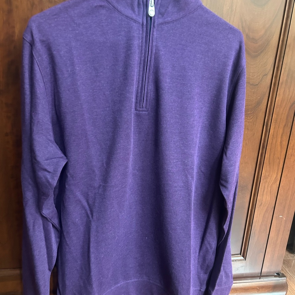 Peter Millar Men's Zip-Up Sweater in Purple